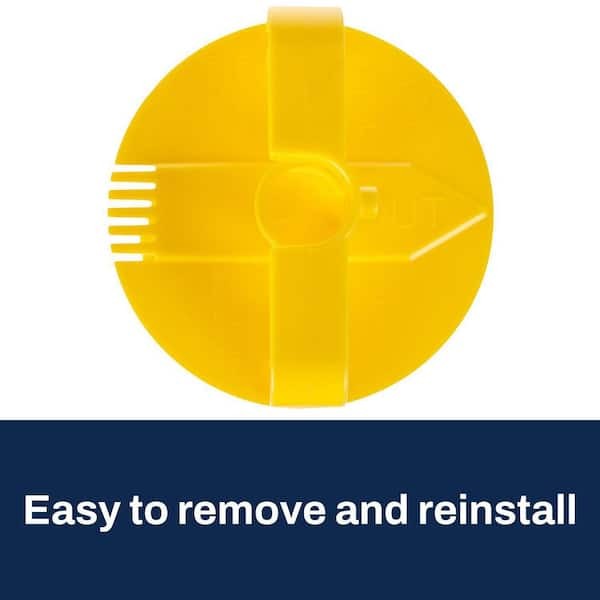 4 In. Septic Tank Tee Effluent Filter Yellow Washable Reusable Easy Clean