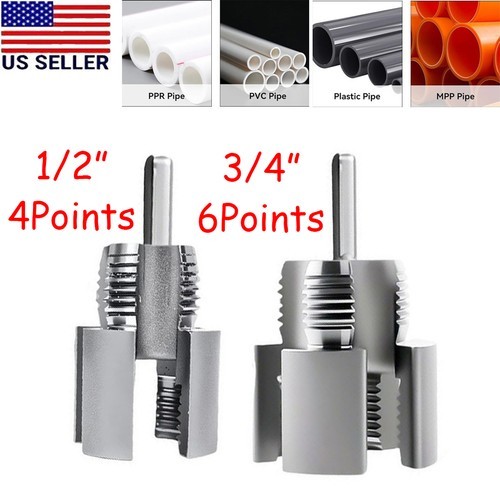 2pcs Integrated Internal & External Pipe Threading-Tool,PVC Pipe Threader Kit