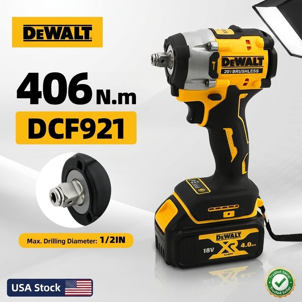DEWALT DCF921B 20V MAX 1/2 Brushless Cordless Impact Wrench Tool Only New