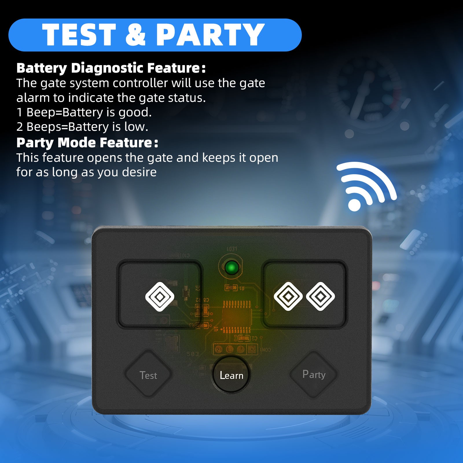 AXP1 AXS1 for Ghost Controls Remote, 5-button Ghost Gate Opener Remote, 3pack