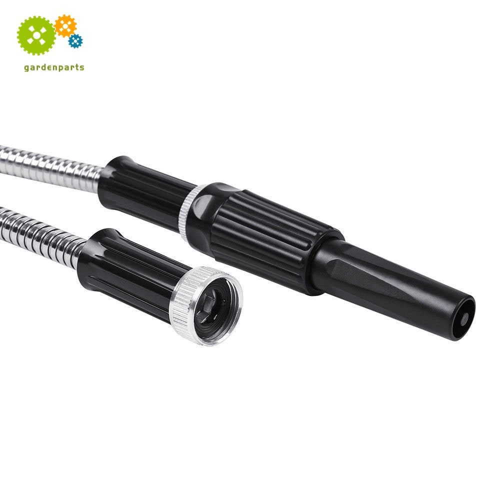 NEW 25FT Stainless Steel Metal Garden Water Hose Pipe Flexible Lightweight