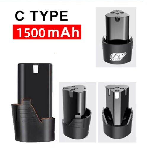 Rechargeable Li-ion Battery 1500mAh 12V for Electric Screwdriver Drill Universal