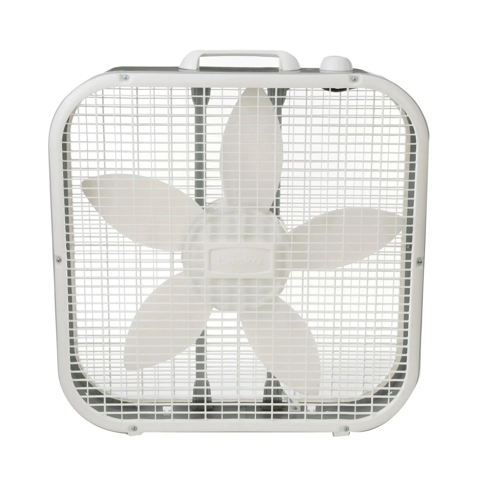 20″ 3-Speed Classic Box Fan with Weather-Resistant Motor, White, B20200