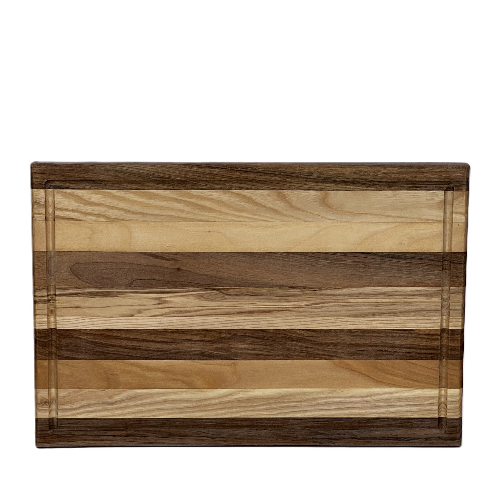 Hardwood Cutting Board Walnut Maple Cherry 18x12x1.5 Thick Juice Groove