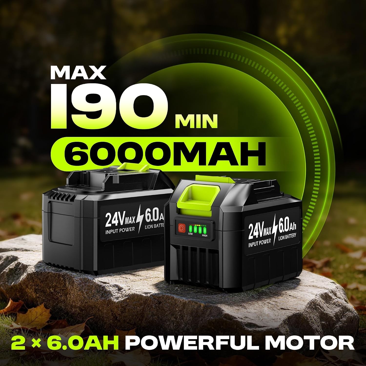 Cordless Leaf Blower 750CFM 250MPH 2×6.0Ah Battery LCD Screen SILVEL