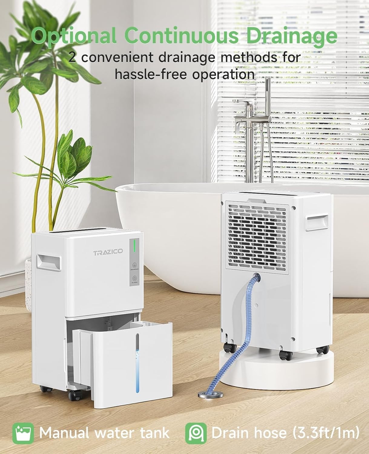 Dehumidifier for Basement Large Room 1500 Sq Ft 21 Pint Easy Control