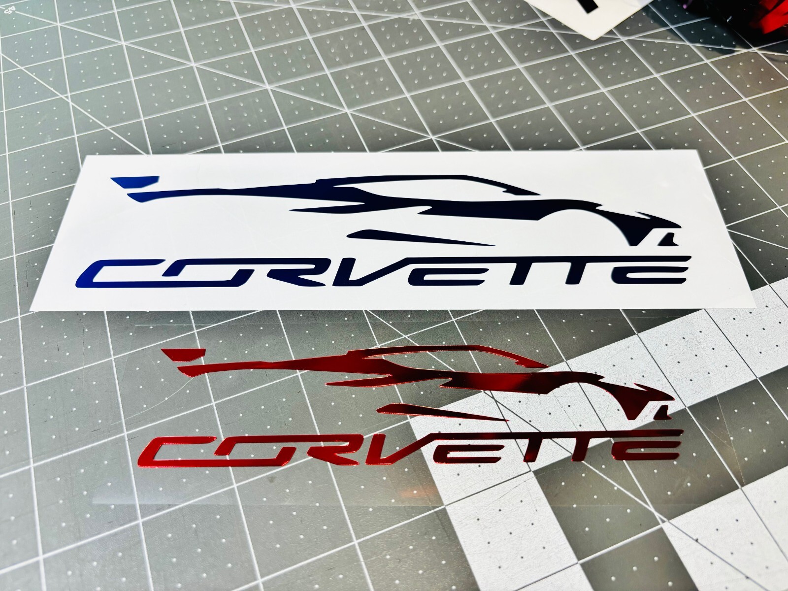 C8 Corvette Silhouette Vinyl Decal MANY Size & Color Options Buy 2, Get 1 FREE