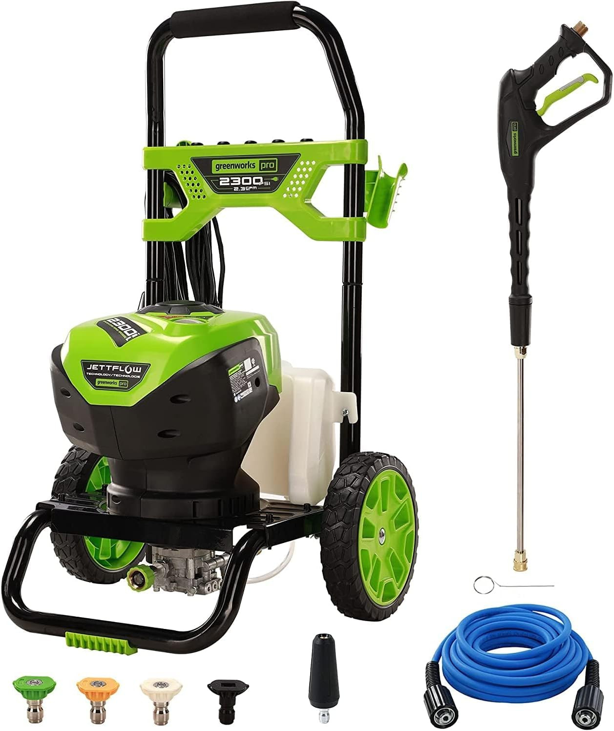 2300 PSI Trubrushless (2.3 GPM) Electric Pressure Washer, 25’ Hose, Quick Connec