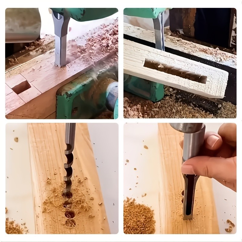 Woodworking Square Hole Drill Bit Set – Durable for Wood Drilling Projects