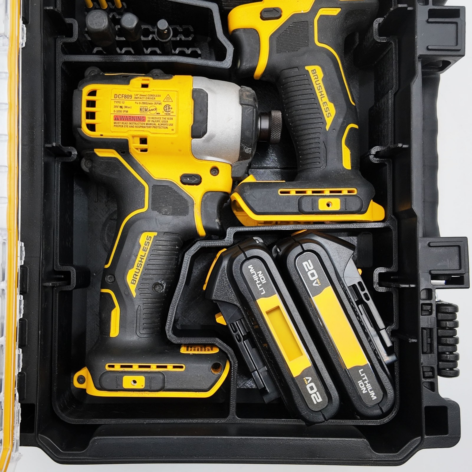 DeWalt Deep Compact Organizer Insert 20V Brushless Drill Impact Set *Insert only