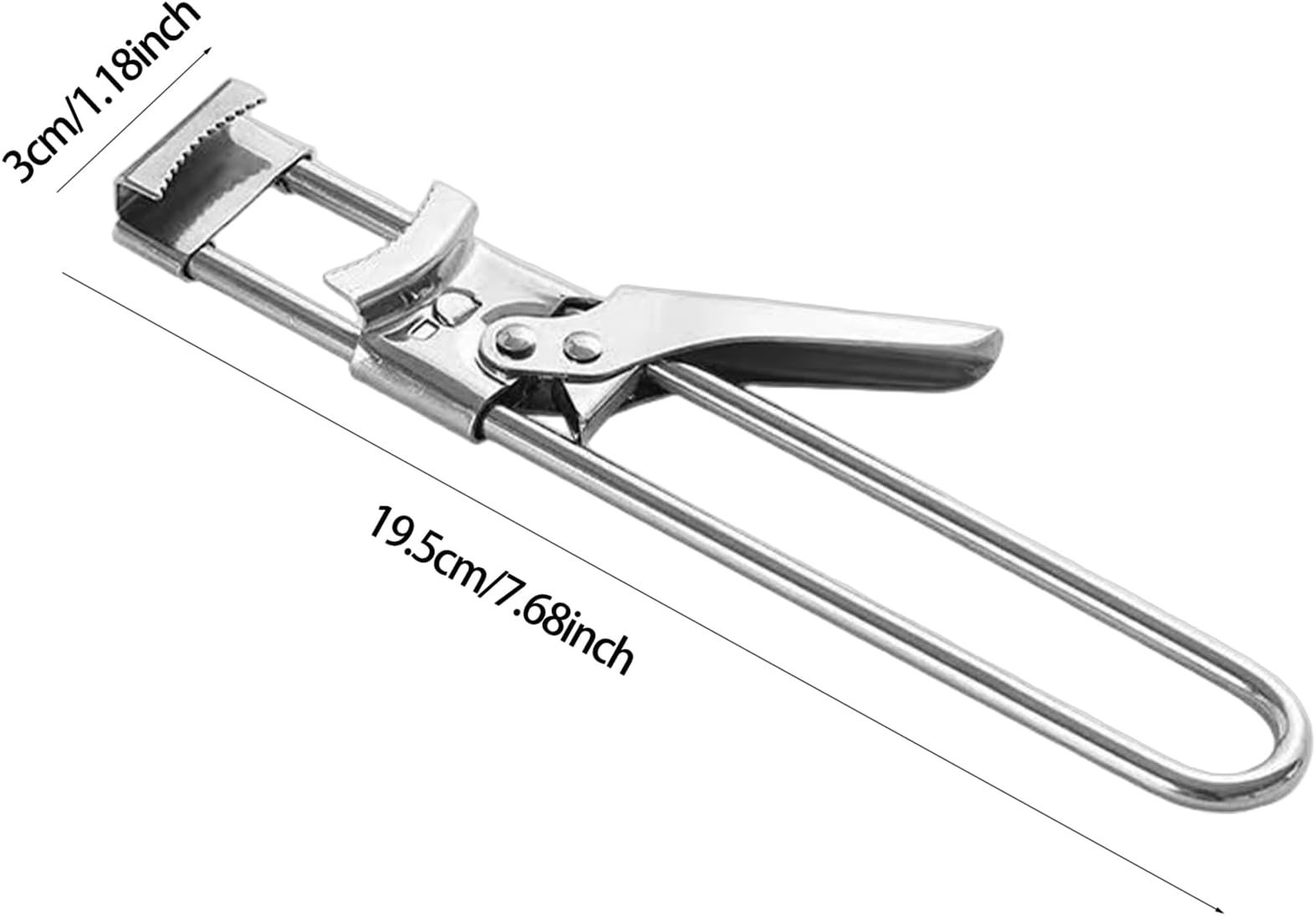 Adjustable Jar Lid Opener Stainless Steel Can Opener for Weak Hands Kitchen