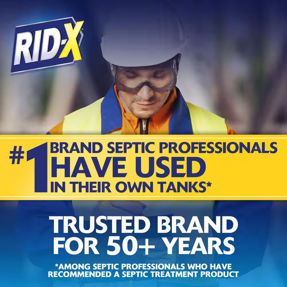 RID-X Septic Treatment, Septic Tank Treatment, 1 Month Supply Of Powder, 9.8 oz