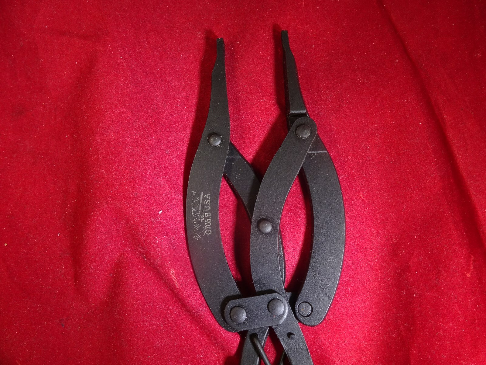 WILDE TOOL G705B 10”Straight Compound LockRing Pliers Snap Retaining USA Made