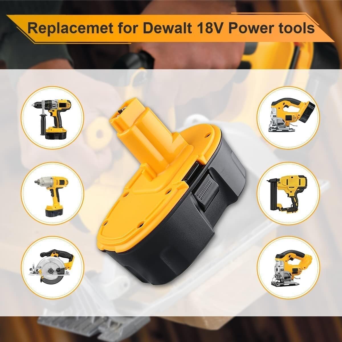 2PACK 18V For Dewalt 18 VOLT XRP Ni-MH 7.0Ah Battery DC9099 DC9096 DC9098 NEW