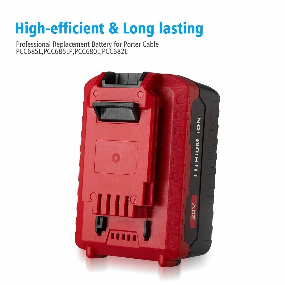 1-10X for PORTER CABLE 8.0Ah Lithium-Ion Battery 20V Max PCC680L PCC685L/Charger