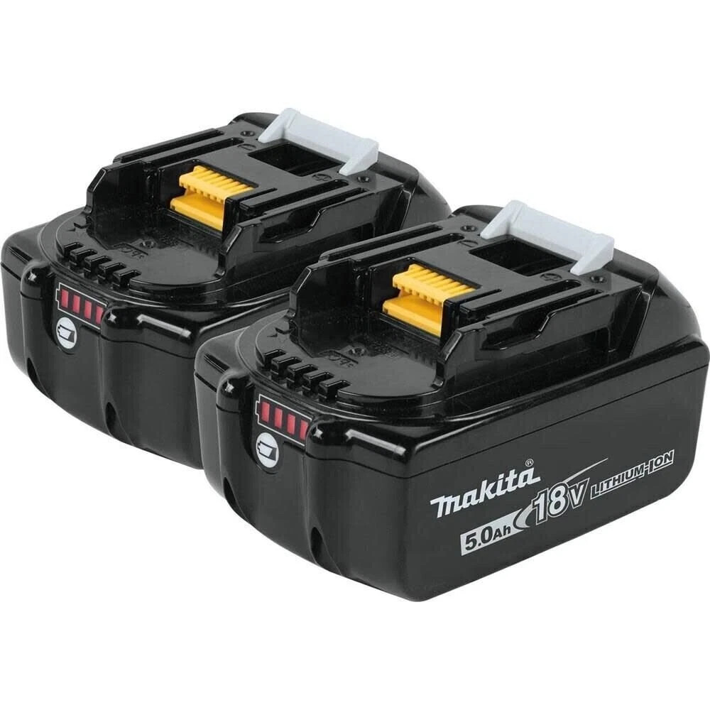 2X Makita BL1850B-2 18V LXT Lithium‑Ion 5.0Ah Battery 2 Pack