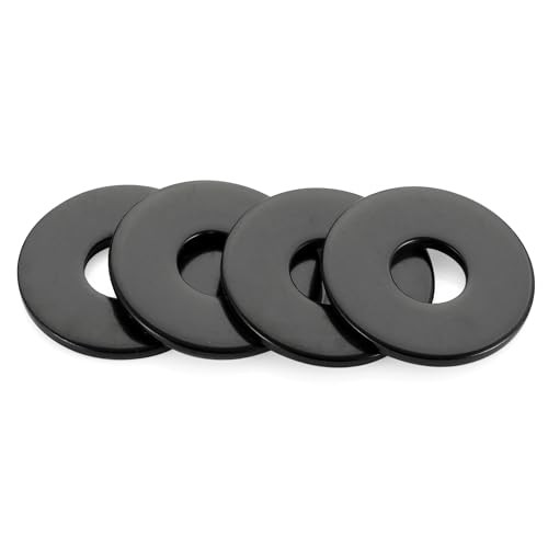 OD Flat Fender Washers, 304 Stainless Steel Finish, 50 PCS M8 x 23.5mm Black