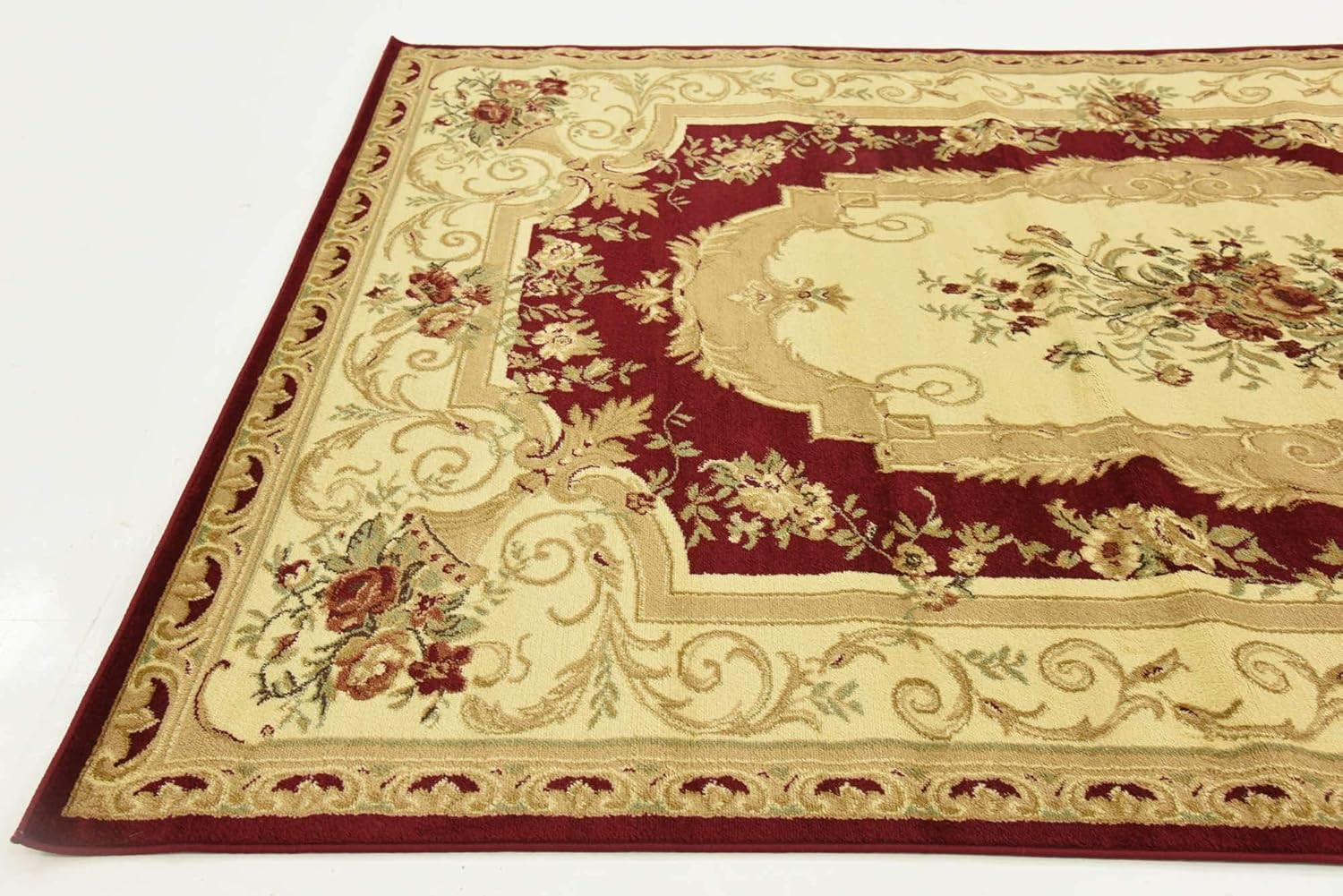 Elegant Versailles Collection Area Rug – Henry 7’1″ x 10′ Red/Brown