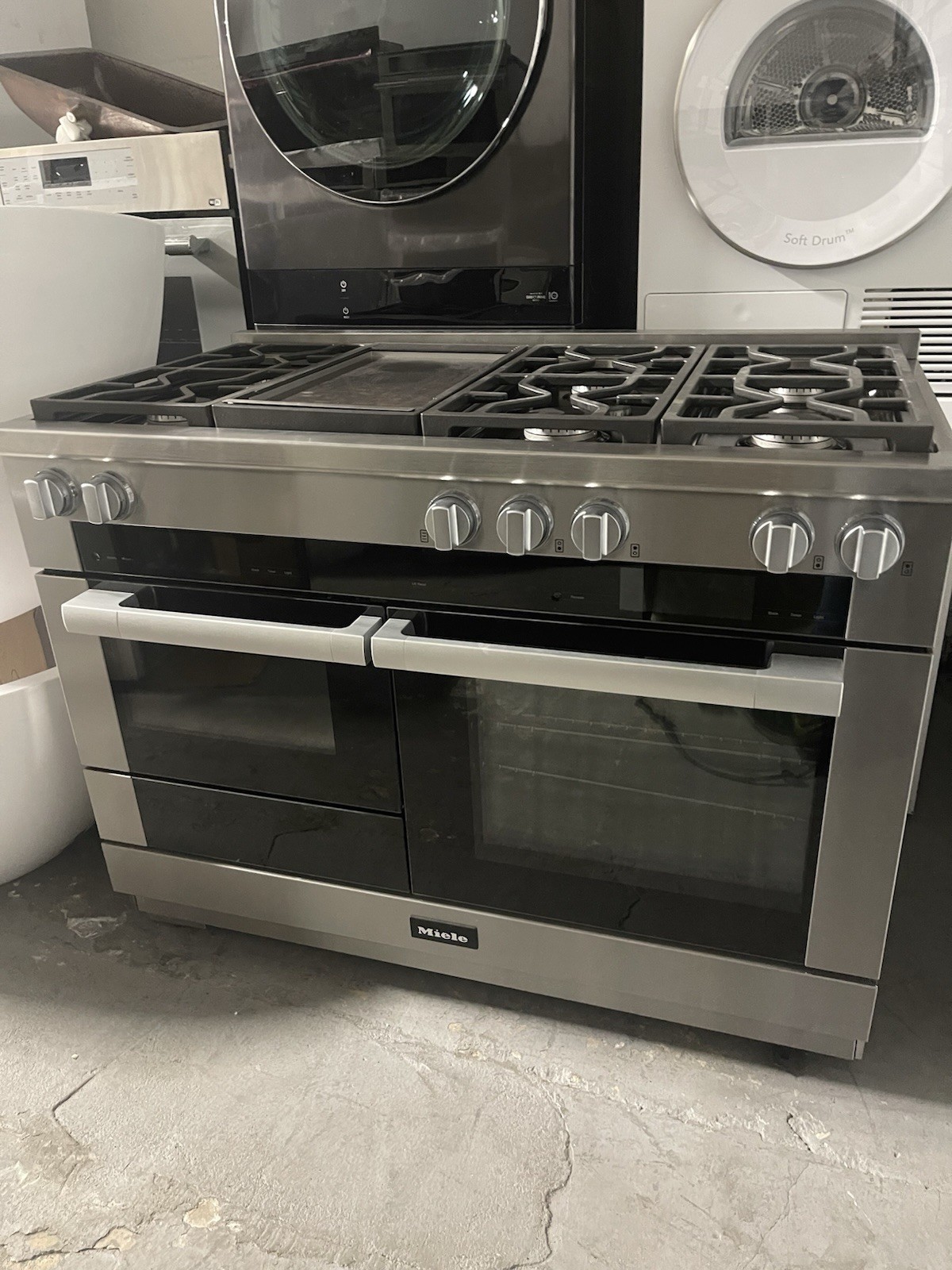 Miele HR1956- 3LP DFGD Series 48″ Smart Freestanding Dual Fuel Range