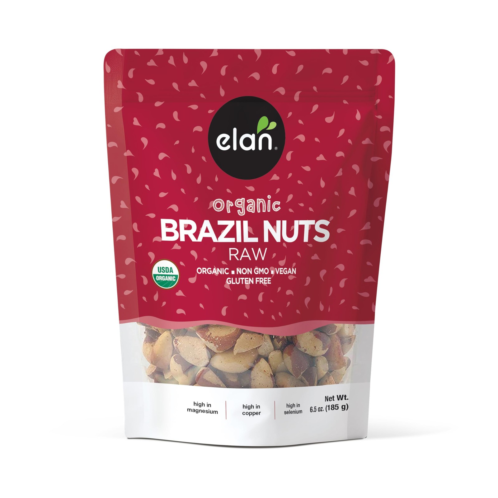 Organic Raw Brazil Nuts Whole No Shell Non-gmo Vegan Gluten-free Kosher 6.5 oz