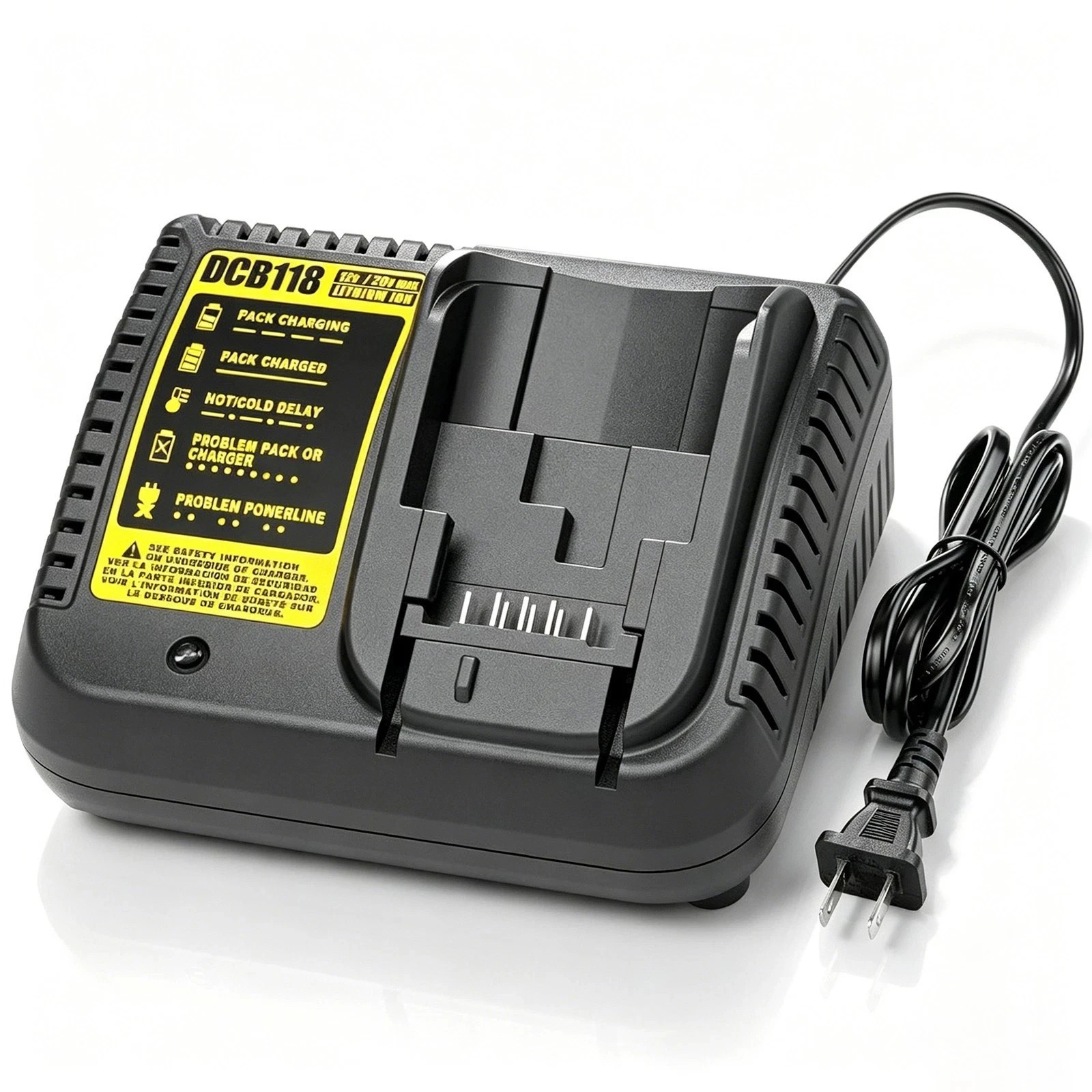 12V-20V MAX Charger for DeWalt Lithium Battery 20V DCB107 DCB112 DCB115 DCB118
