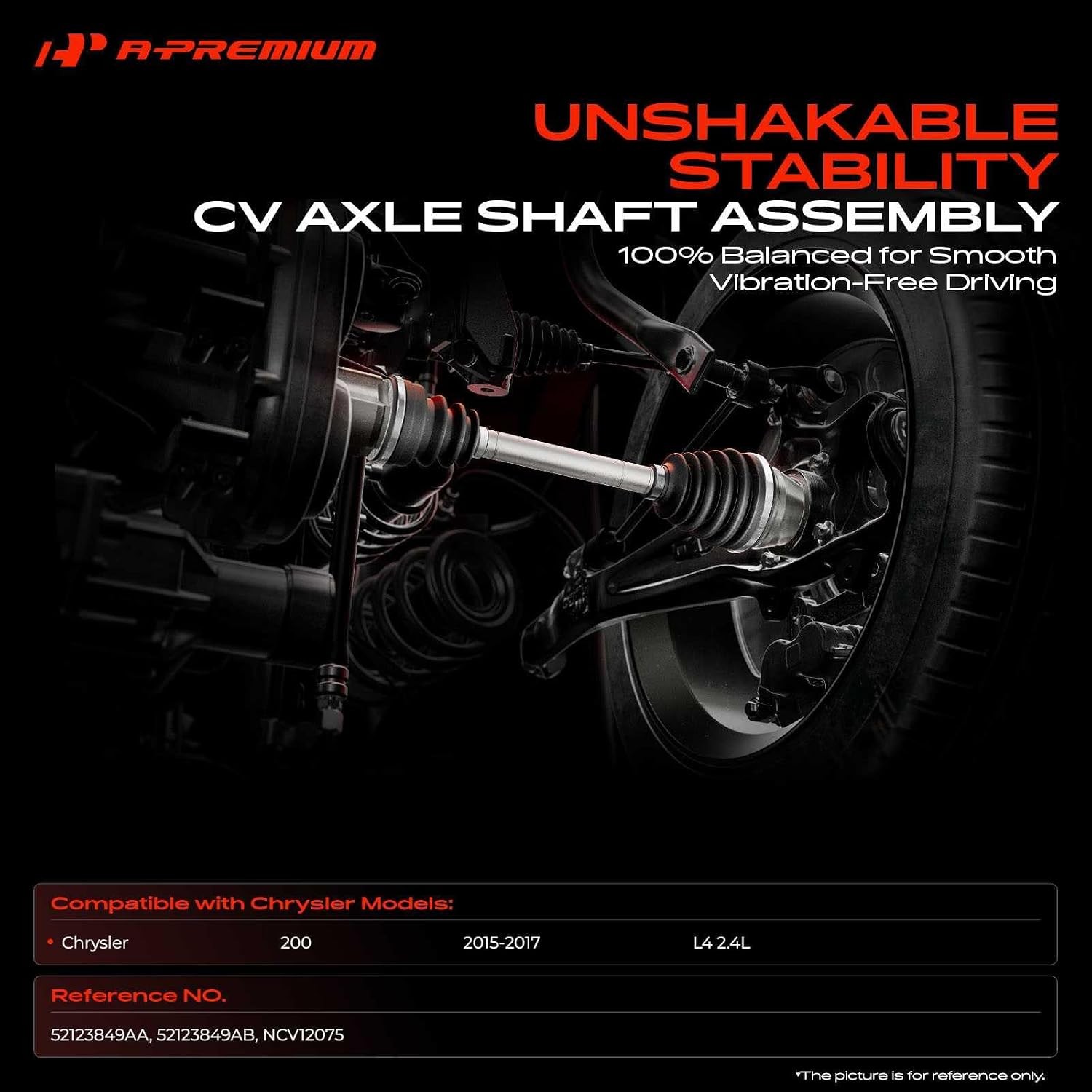 Chrysler Front Left Driver Side CV Axle Shaft Assembly Compatible CV Axle