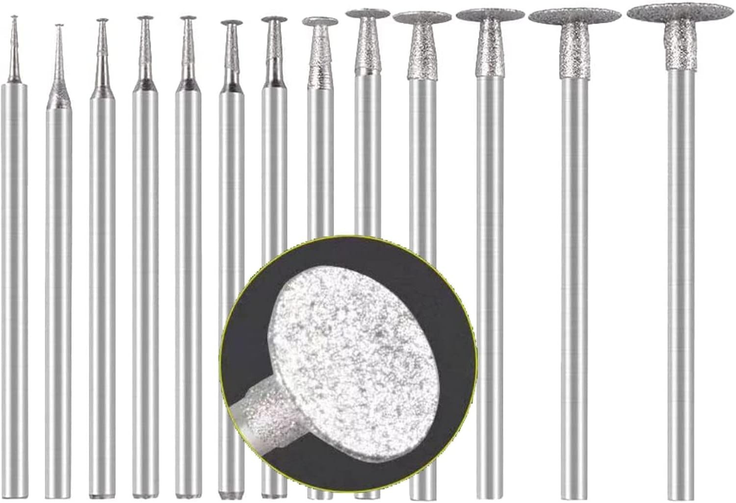 Versatile 13-Pc Diamond T Shape Burrs – Perfect for Stone, Glass & Metal Crafts