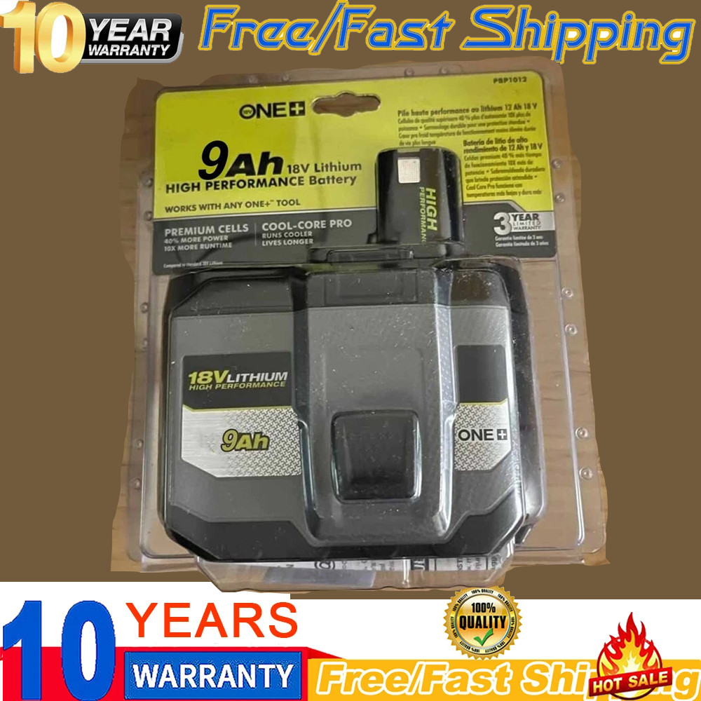9.0Ah For RYOBI P108 18V High Capacity Battery 18Volt Lithium-Ion One+ Plus P109