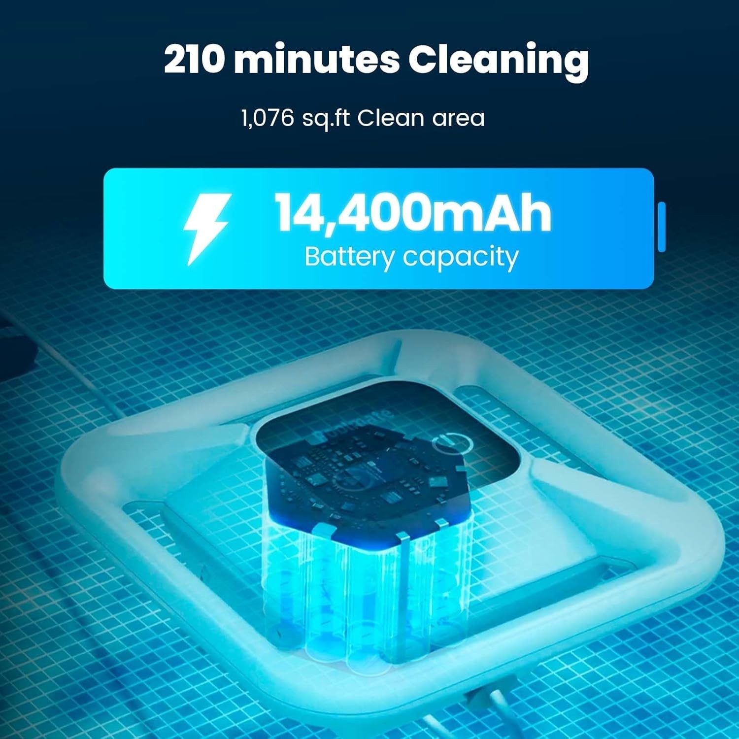Chasing Hydro 4 Cordless Robotic Pool Cleaner, Pool Cleaners for Inground Pools