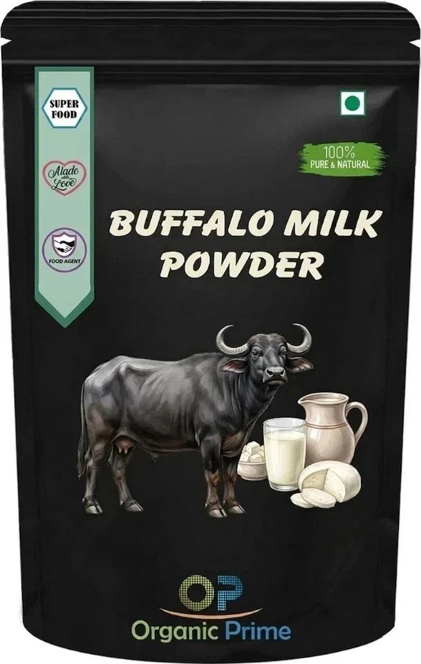Organic Prime Buffalo Milk Powder Gluten Free No Additives 50GM-1KG