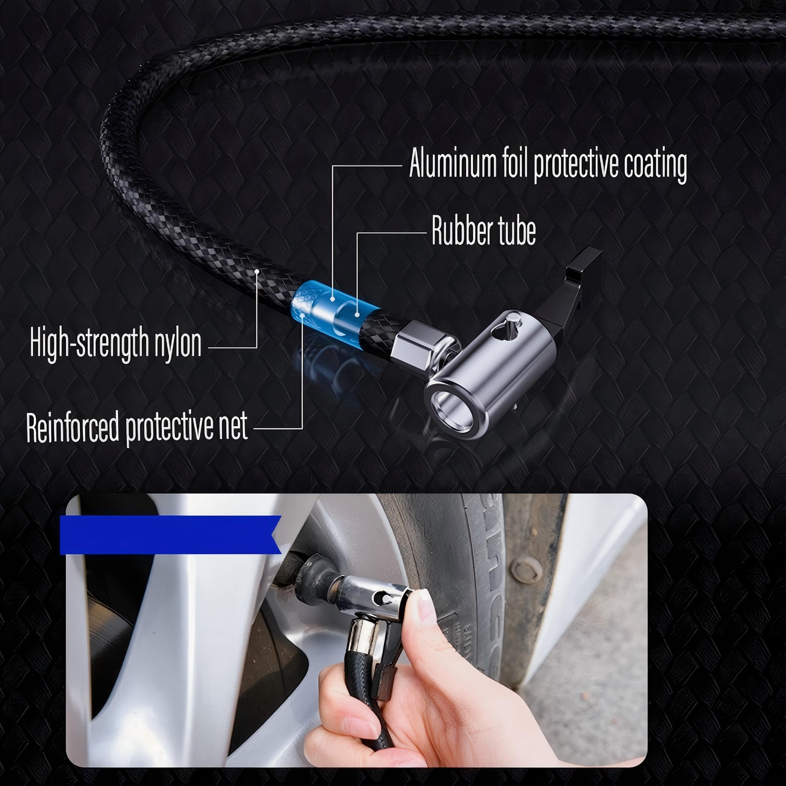 150 PSI Digital Display Tire Inflator Car Air Pump Compressor Portable Auto 12V
