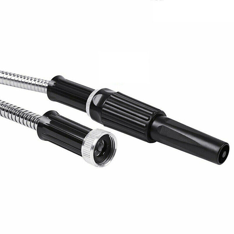 Stainless Steel Metal Garden Water Hose Pipe Flexible Lightweight 75FT 100FT