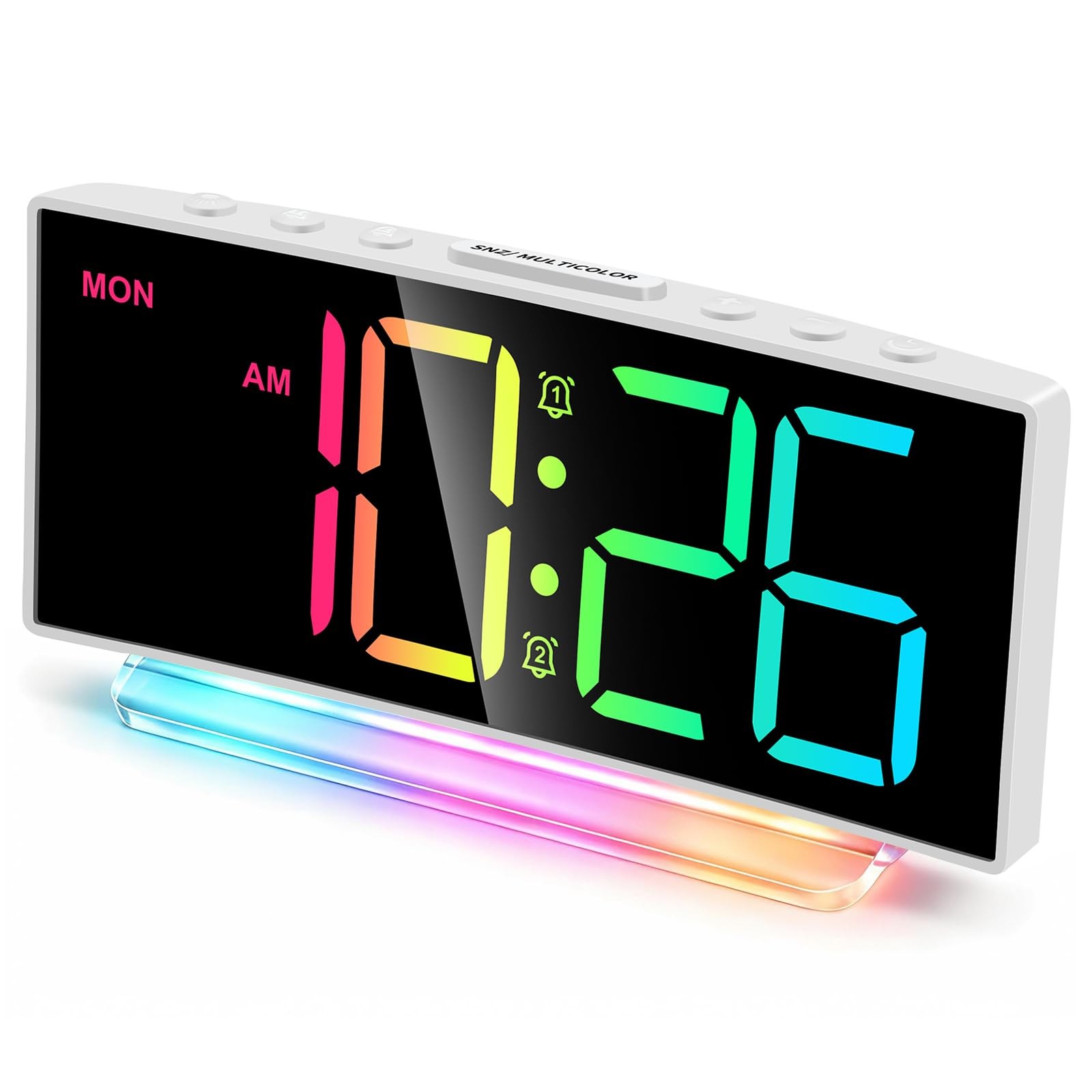 Loud Alarm Clocks for Heavy Sleepers,Adults,Kids,Teens,Large Digital Display,…