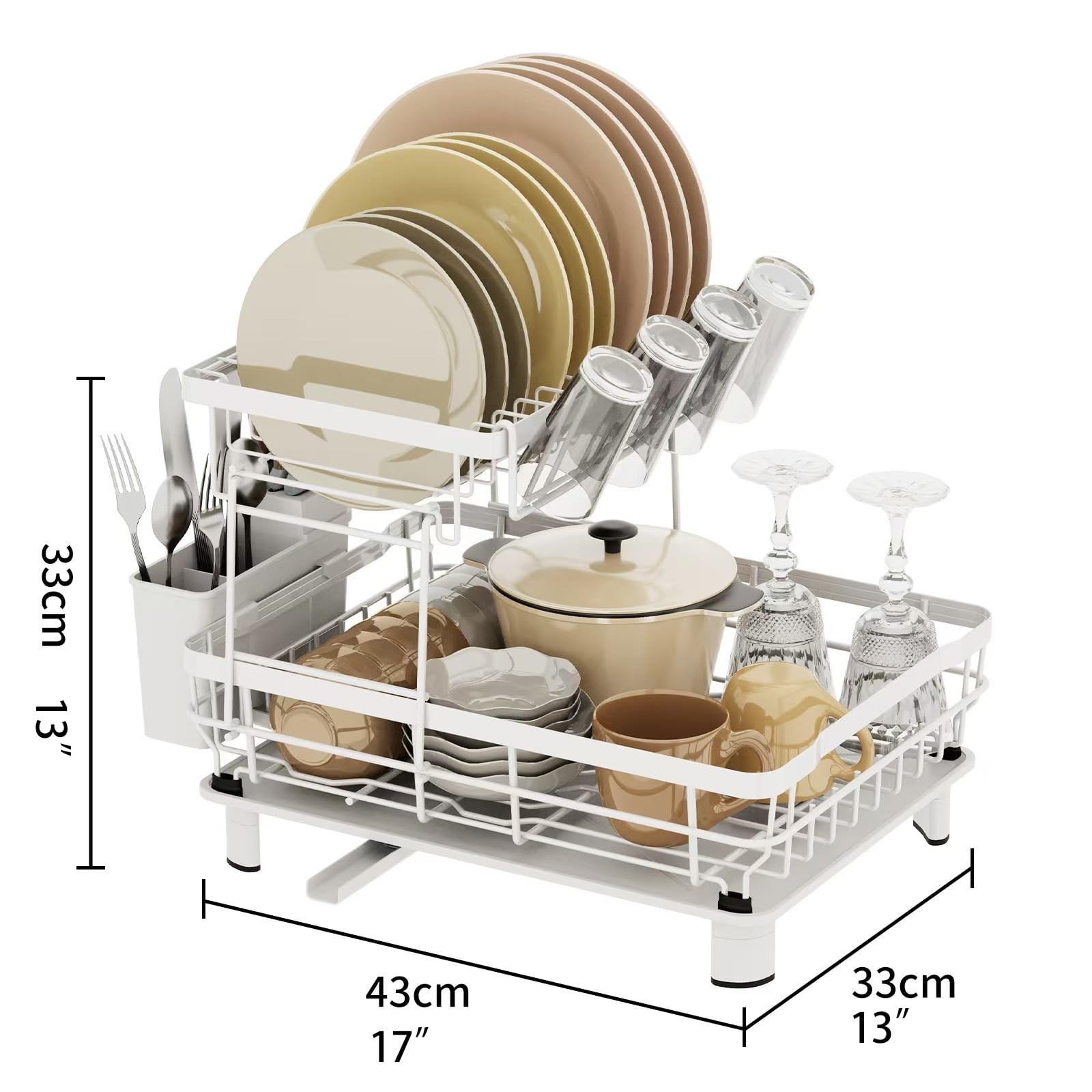Dish Drying Rack Cup Drainer Stainless Steel Strainer Holder Kitchen organizer