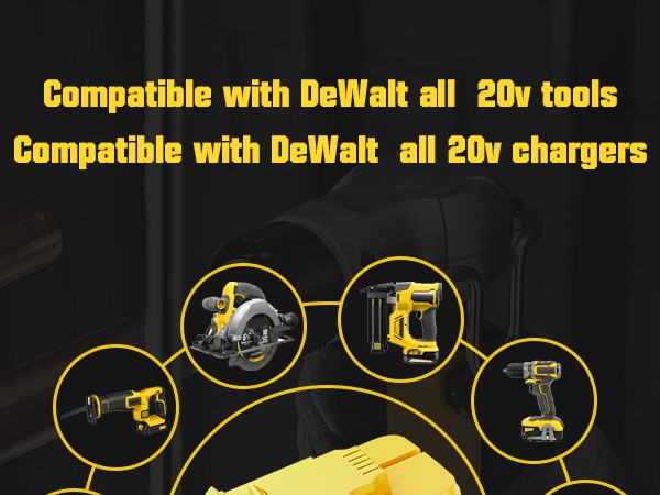 1-2X for DeWalt DCBP520-2 20V Max 7500mAh Li-Ion Compact BatteryCharger DCBP520