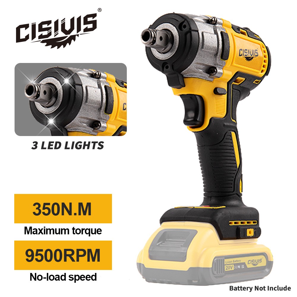 Brushless 1/2″ High-Torque Impact Wrench-Bare Tool For 20V DEWALT Battery