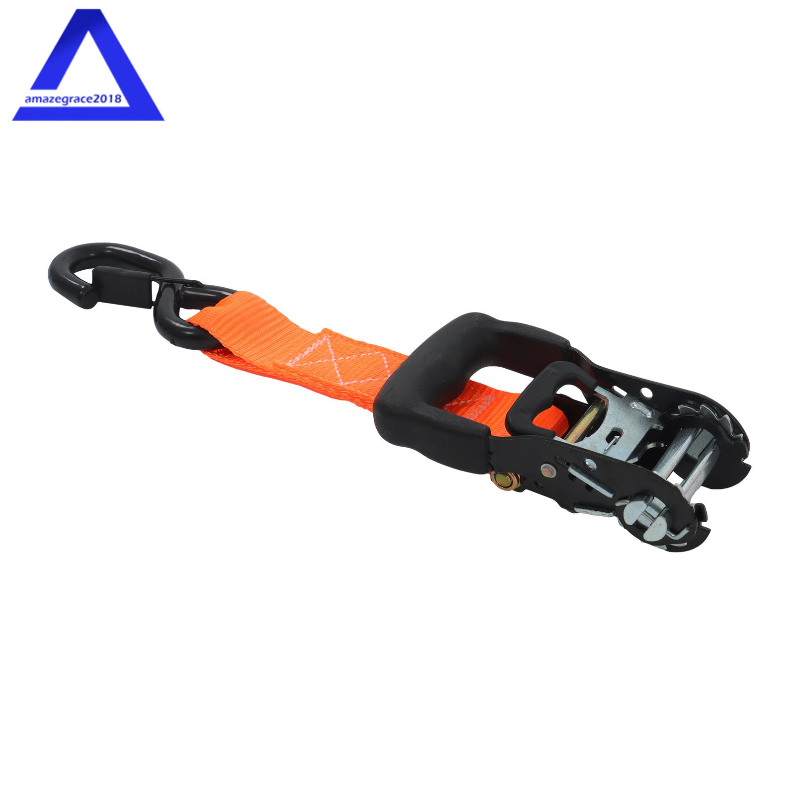 4Pack 1.6″ × 8 Feet Heavy Duty Tie Downs 5208Lbs Ratchet Straps W/ S Hook Orange
