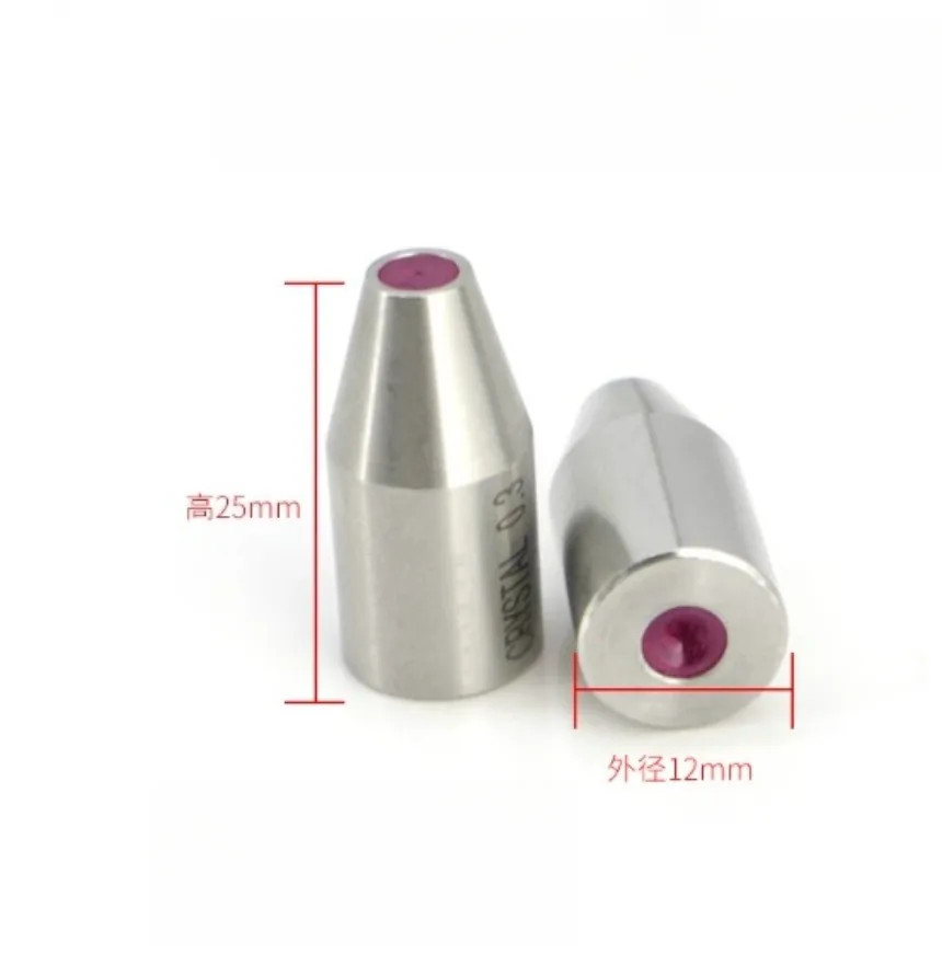 1Pc EDM Wire Cut Discharge Machine Drilling Ruby Electrode Guide 0.1-3mm 12X25mm