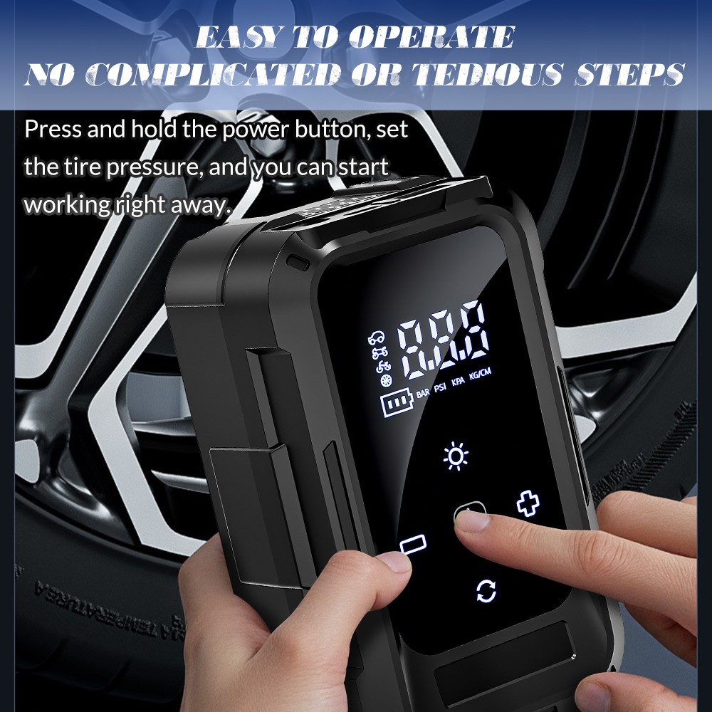 Cordless Air Pump for Car Tires Inflator Portable Air Compressor 150 PSI