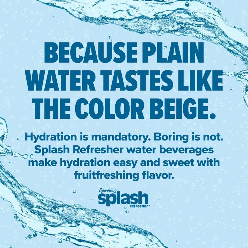 Splash Kiwi Watermelon Sparkling Water, 12 fl oz Cans (8 Pack)