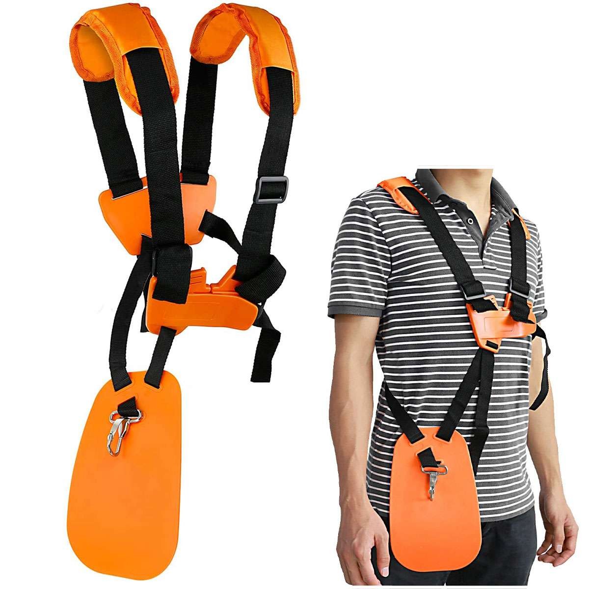 USA Double Shoulder Strimmer Padded Belt Harness Strap for Brush Cutter& Trimmer