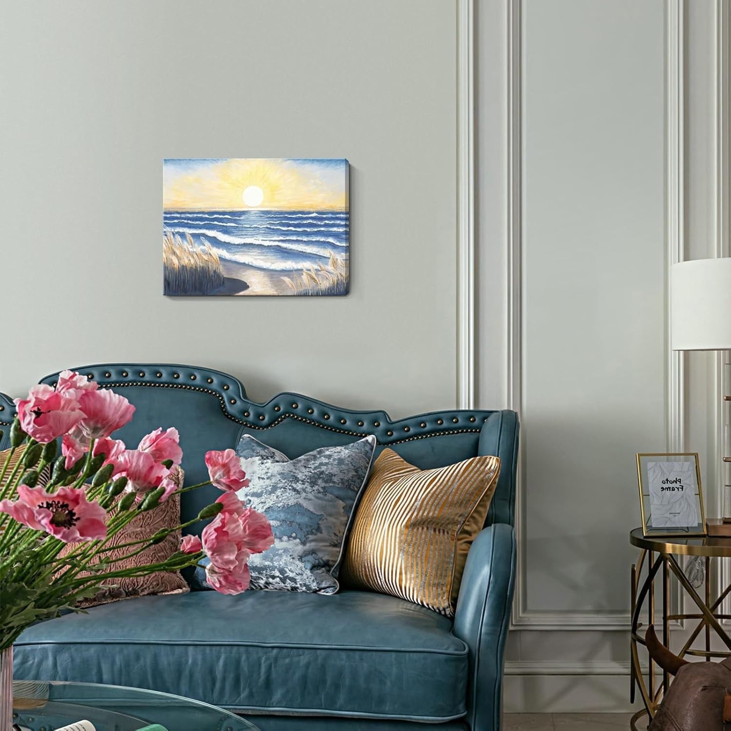 Stunning 12×16 Ocean Sunset Art Print – Waterproof Canvas for Any Room