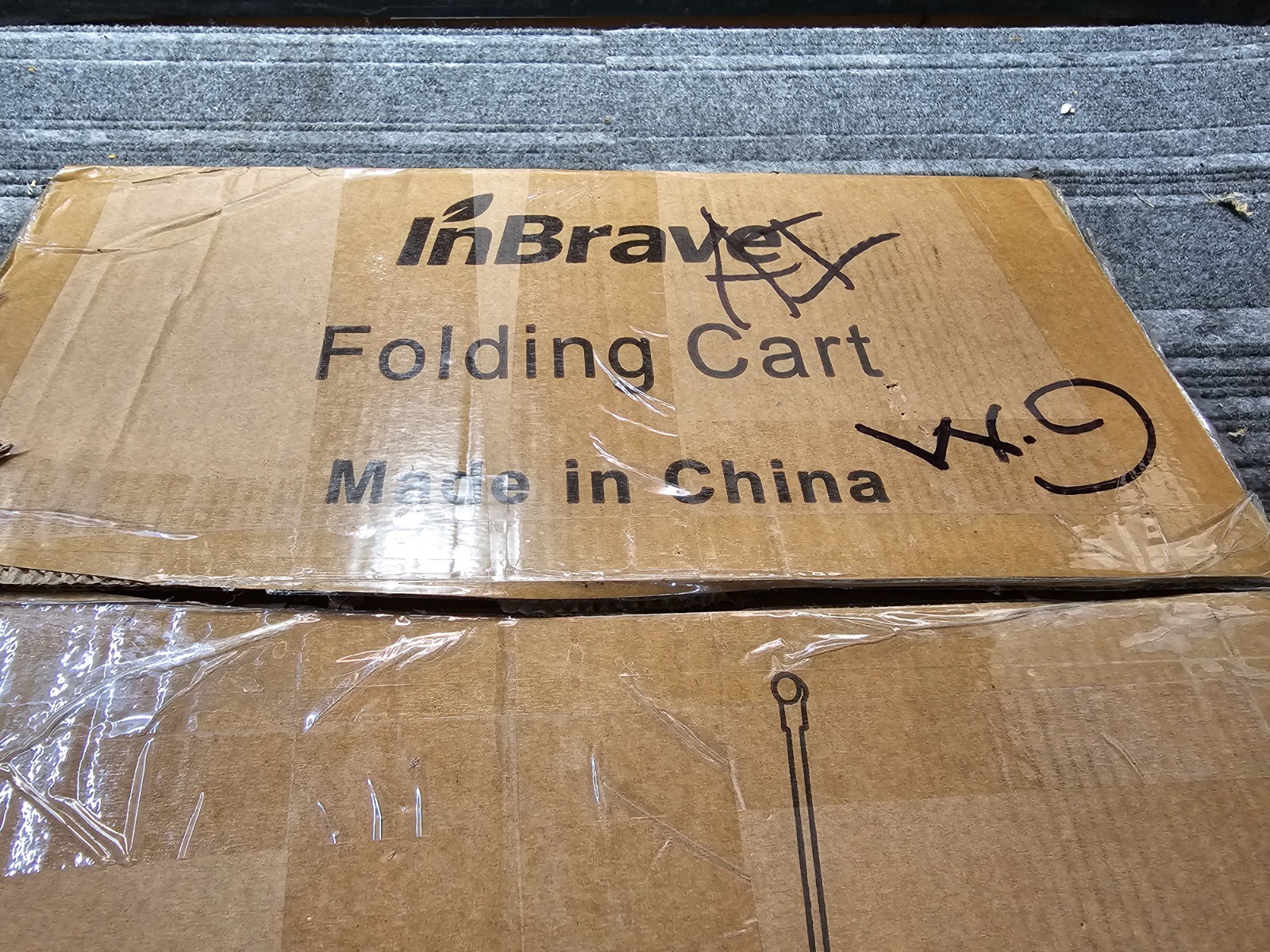INBRAVE LYC-MINI 220LBS Capacity Heavy-Duty All-Terrain Folding Cart Black