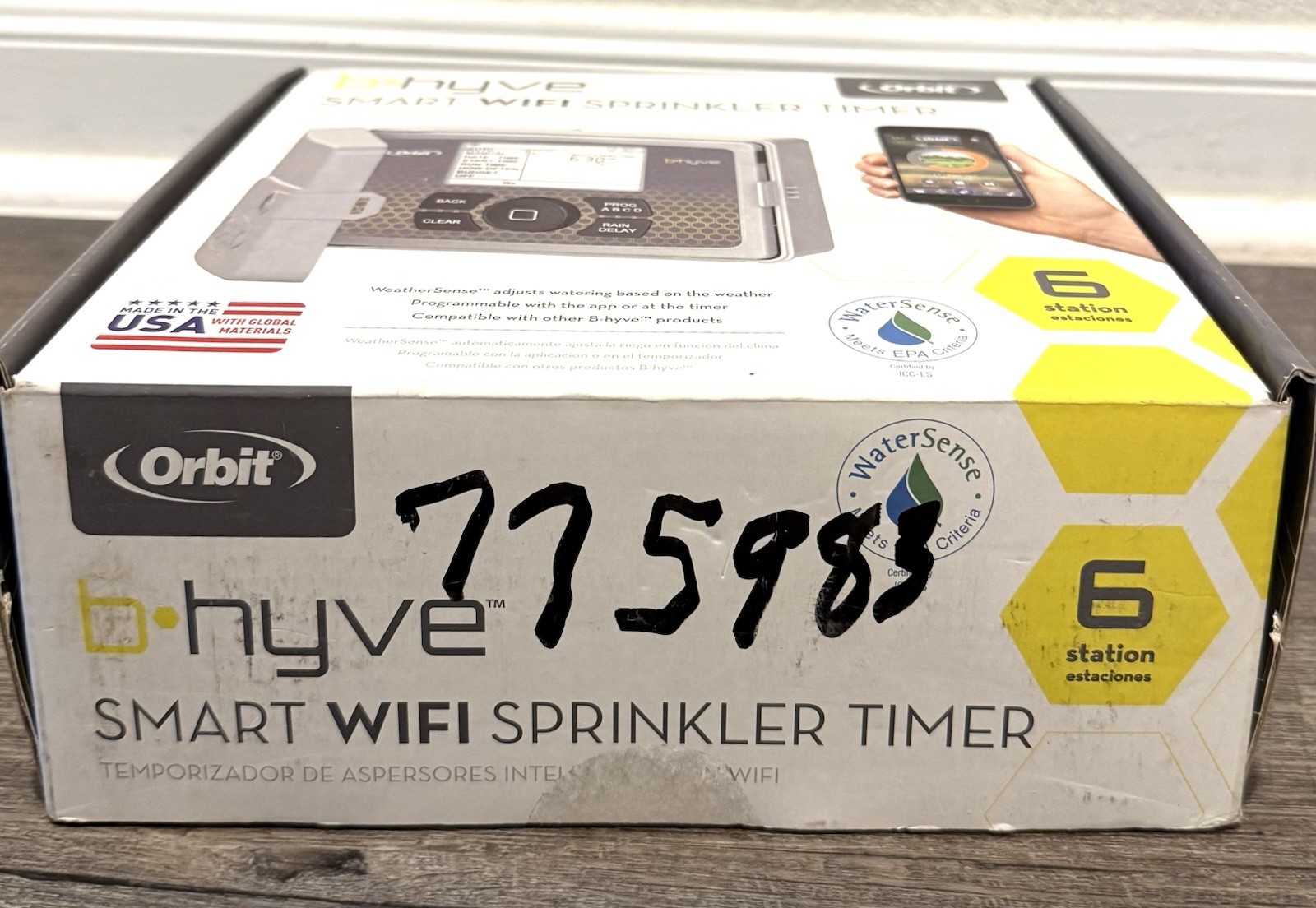 Orbit 57946 6-Station B-Hyve Indoor/Outdoor Wi-Fi Sprinkler System Controller