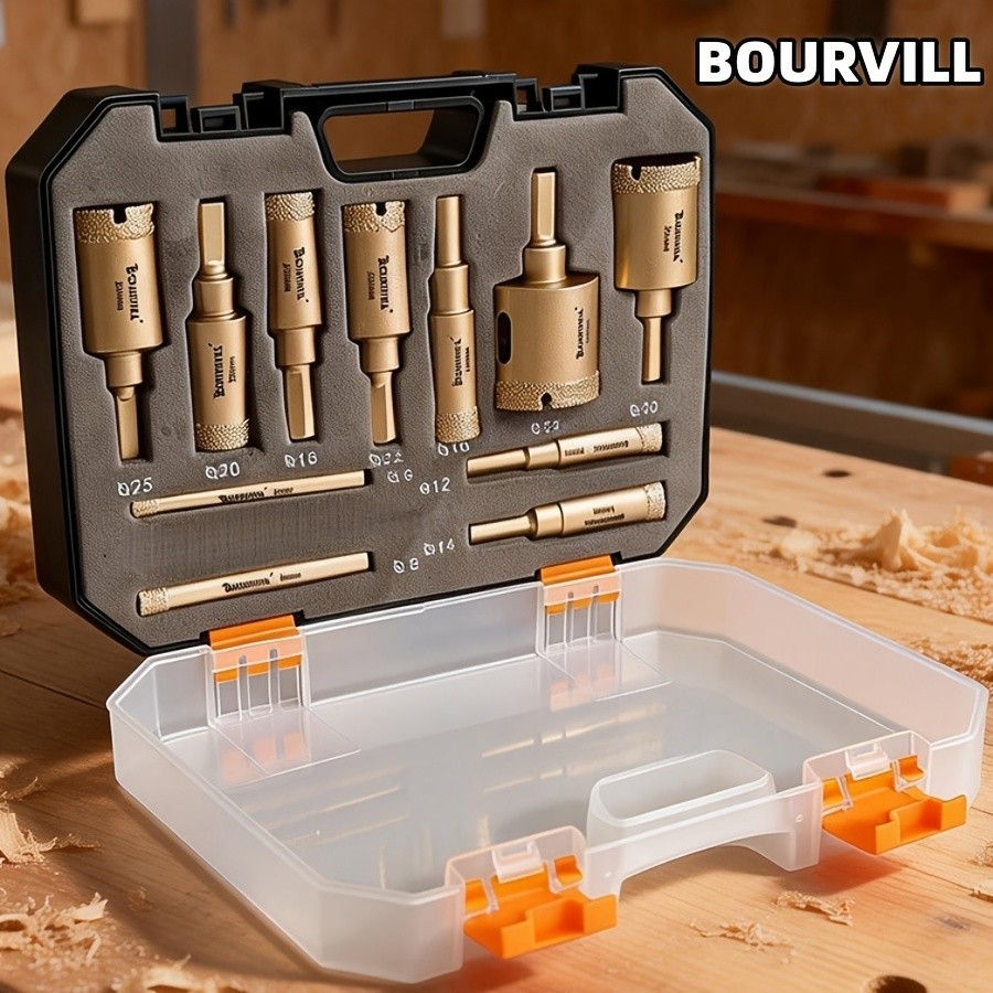 BOURVILL-5+6/20+3PCS Drilling tool kit – Suitable for drilling on dry-cut tiles
