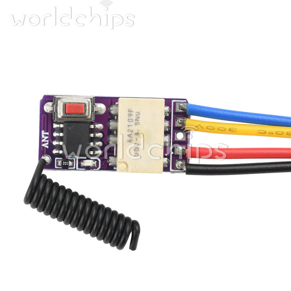 3.7V-12V RF Remote PCB Board 433MHZ Wireless Relay Switch Signal Module New