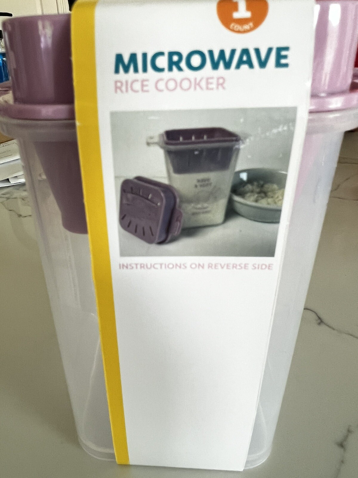 Microwave Rice Cooker Steamer 900ml Easy to Clean Practical Cookware with Lid