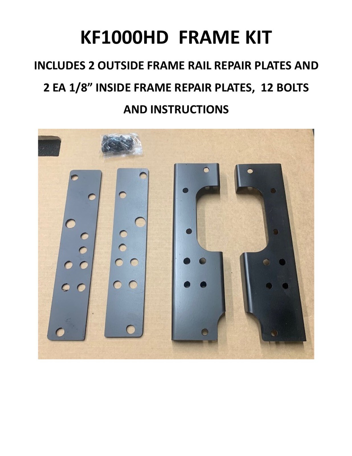 HD MOWER FRAME REPAIR KIT FOR HUSQVARNA, POULAN, ARIENS, CRAFTSMAN .PATENTED