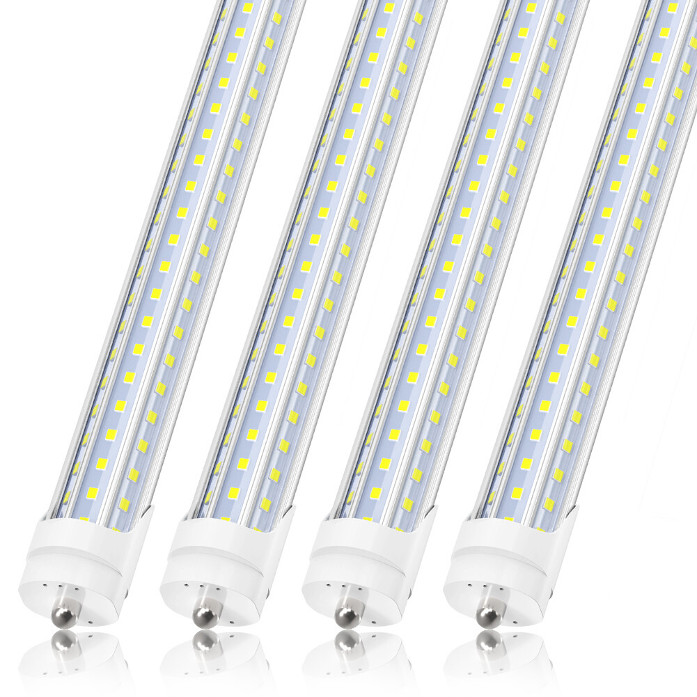 72W 120W T8 8FT LED Tube Light Bulb Single Pin Shop Light 6000K~6500K Cool White