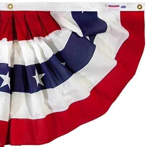 Valley Forge® American Fan Flag 1.5′ x 3′ Polycotton Sentinel® 100% Made in…